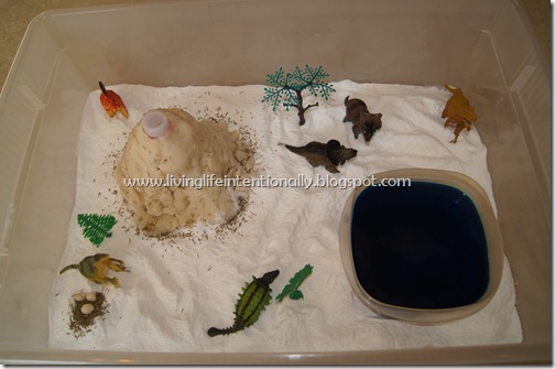 Dinosaur Sensory Bin