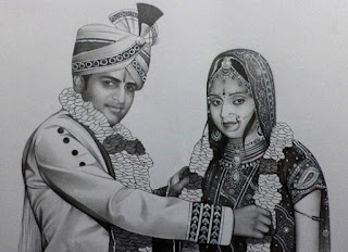 couple-portrait-on-varmala-ceremony