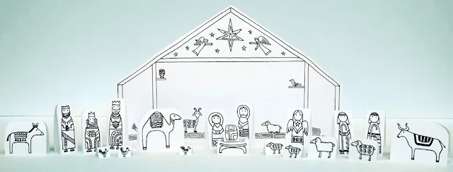 Free Printable Christmas Scene. 