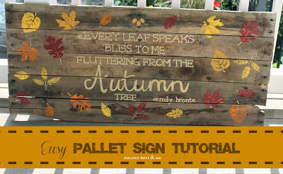 DIY Farmhouse style sign tutorial - www.goldenboysandme.com