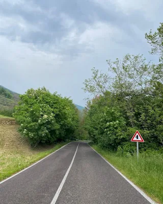 Strada del Rameston Marostica Asiago in moto