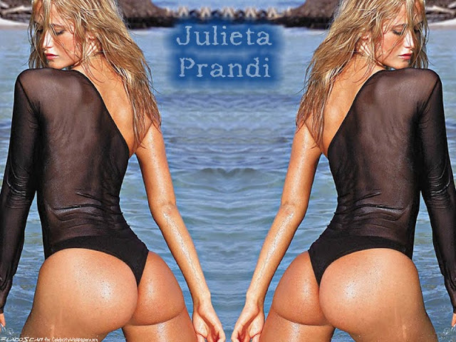 Julieta Prandi sexy in swimsuit