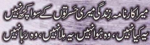 Two Lines Urdu Poetry