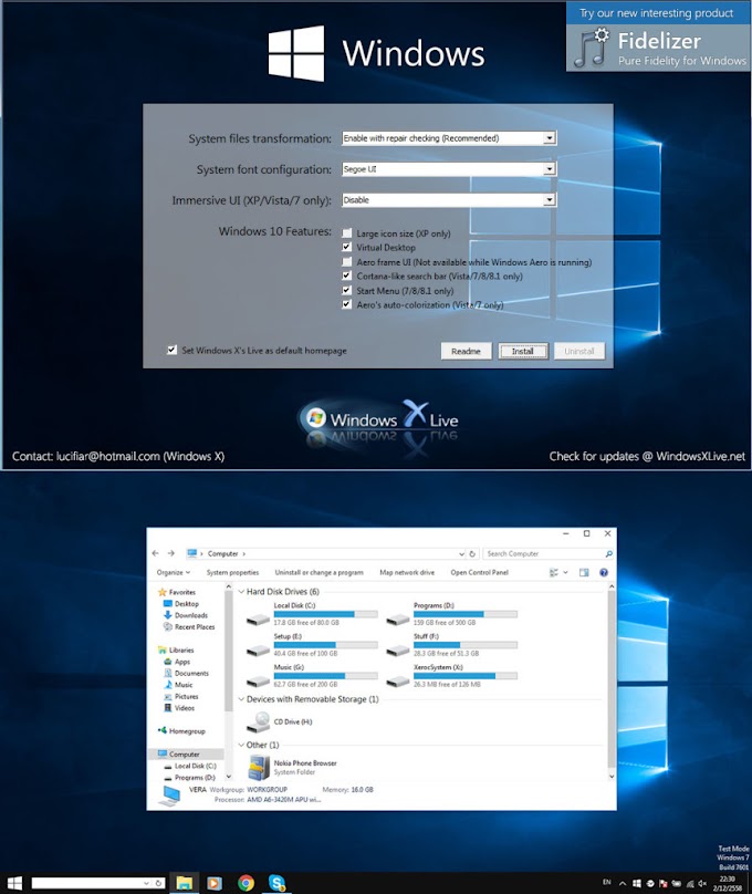 windows 10 transformation pack 7.0 for windows 7 / 8 / 8.1