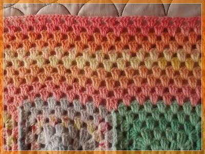 Spring Granny Blanket the border