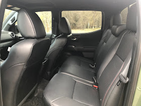 Rear seat in 2020 Toyota Tacoma TRD PRO