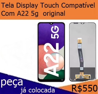 Tela Display Touch Compatível Com A22 5g  Original