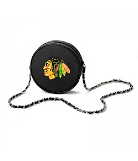 Chicago Blackhawks NHL Hockey Puck Crossbody Bag