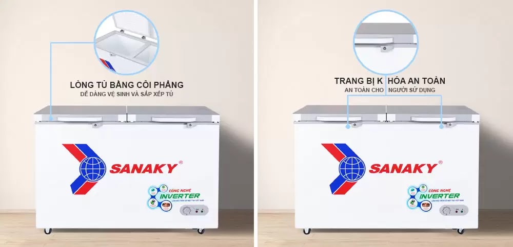 Tủ đông Sanaky Inverter 360 lít VH-3699A4K