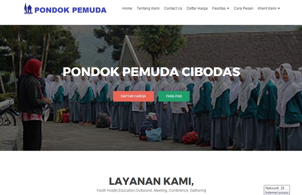 Website Pondok Pemuda Cibodas