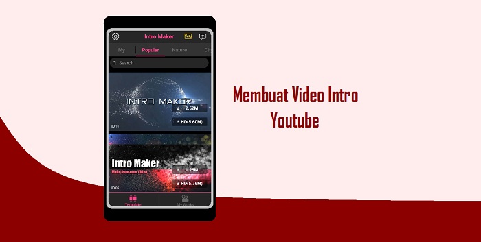 Cara Membuat Video Intro Youtube di Android Terbaru