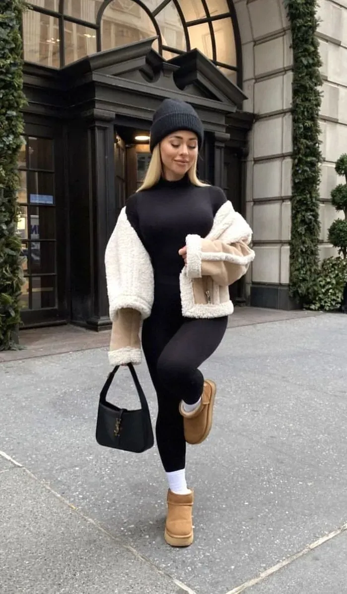 Outfit con enterizo negro