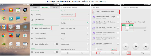 Tự cắt nhạc chuông trong điện thoại OPPO - Trần Long