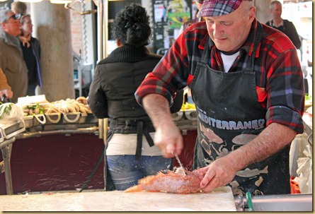 Busy Saturday Fish market