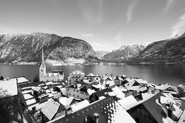 Hallstatt vista dal parcheggio