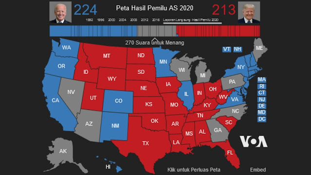 Inilah Negara Bagian Yang Dimenangkan Donald Trump dan Joe Biden di Pilpres 2020.lelemuku.com.jpg