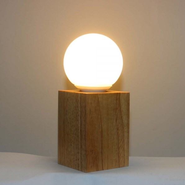 Solid Wooden Tables and Table Lamps