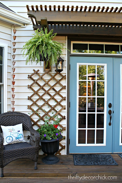 Adding trellis to back door