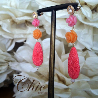 Pendientes de feria y fiesta, complementos de moda.