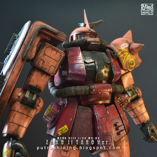 Customize Mega Size 1/48 Zaku II with Recycle & Reuse Stuff by Putra Shining