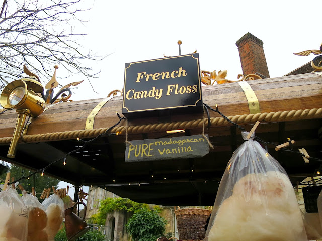 Winchester Christmas Market Stalls Festive Cathedral Vanilla Candy Floss