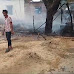शार्ट सर्किट से मड़हे में लगी आग,गृहस्थी का सामान जलकर हुआ खाक