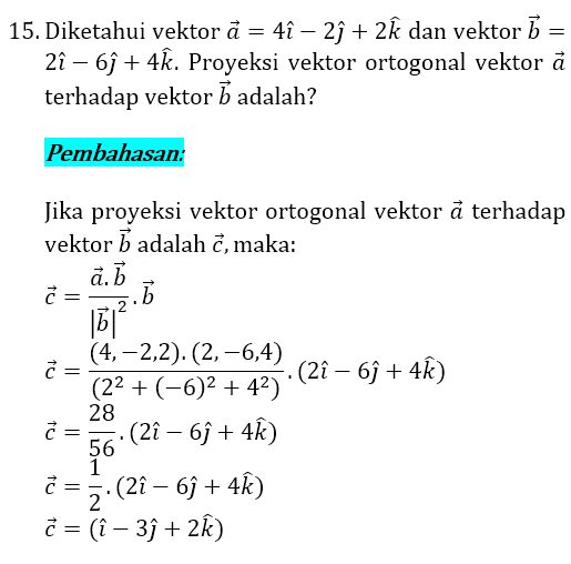 Soal dan Pembahasan Vektor 15