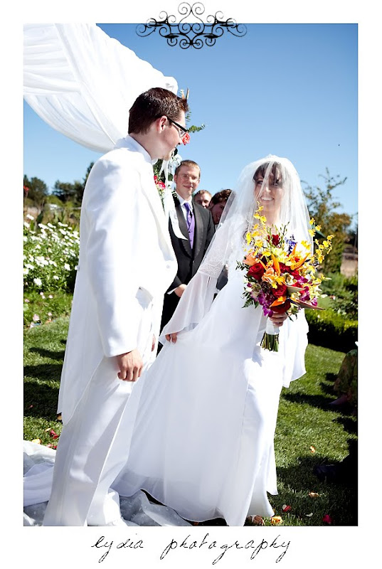 Rosemary circling Jared during the wedding in Santa Rosa California