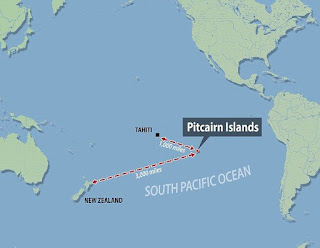 Las Islas Pitcairn en el Océano Pacífico