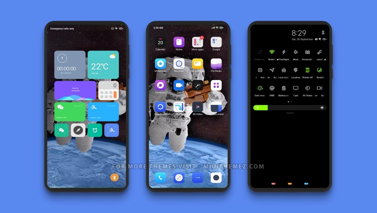 Astronout Book MIUI Theme