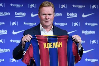 Possible Barcelona Koeman lineup, may switch to 4-2-3-1 formation