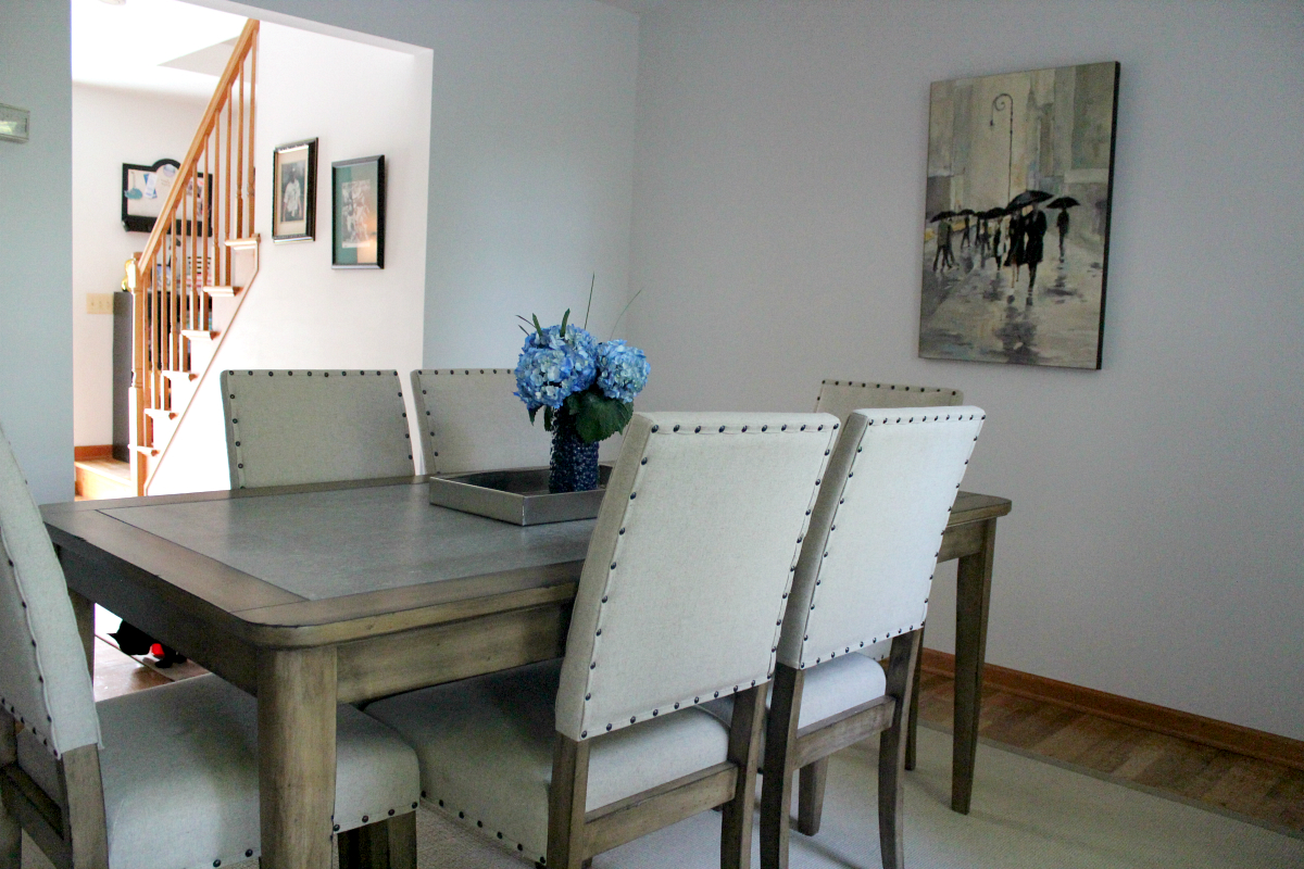 Pieces Of A Mom The Big Reveal Dining Room Makeover With Raymour Flanigan