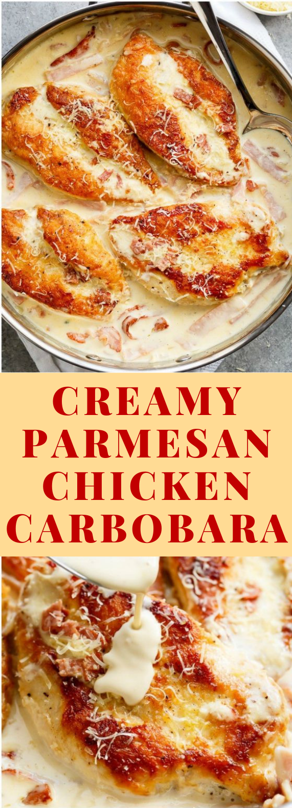 creamy parmesan carbonara chicken (no egg) #Carbonara #Keto