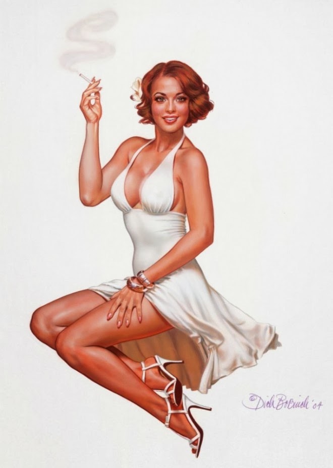 Incredible Hyper Realistic Glamorous Gouache Paintings by Dick Bobnick