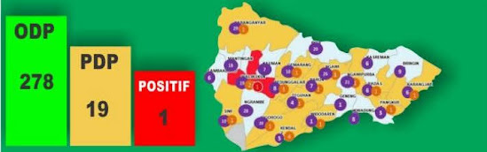 Kondisi sebaran Covid 19 di Ngawi