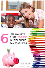 SIX ways to shop smarter on Teachers pay Teachers - Follow these tips to keep more money in your pocket while shopping for high quality classroom resources! | Meredith Anderson - Momgineer
