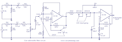 simple car subwoofer filter