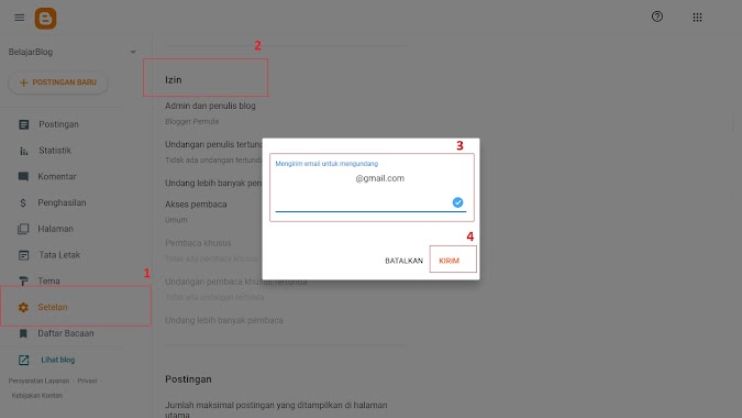 Tutorial Cara Mengontrol Dan Menambahkan Penulis Blog