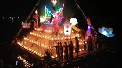 Sambut Lebaran, masyarakat Danau Maninjau gelar festival rakik-rakik