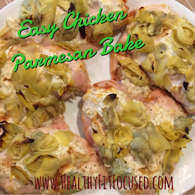 Clean Chicken Parmesan Bake, www.HealthyFitFocused.com, Julie Little