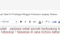 Cara Membuat Tabel Di Postingan Blogger Panduan Lengkap Terbaru