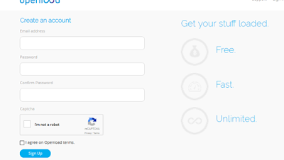 Como crear una cuenta en Openload