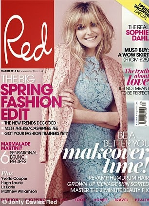 Sophie Dahl Covers UK Red, March 2014
