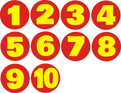 numbers 1 to 10 for kindergarten, counting 1 to 10, numbers red 1 to 10 for kids