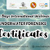 Underwater Forensics: Certificate