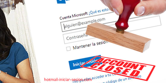 hotmail iniciar sesion - cerrar una cuenta