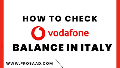 How to Check Vodafone Balance in Italy