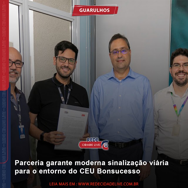 Parceria garante moderna sinalização viária para o entorno do CEU Bonsucesso