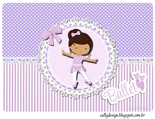 Ballet en Lila: Etiquetas para Candy Bar para Imprimir Gratis.