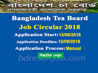 Bangladesh Tea Board Job Circular 2018 